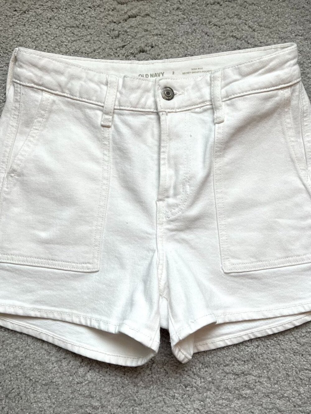 Old Navy high waisted white jean shorts